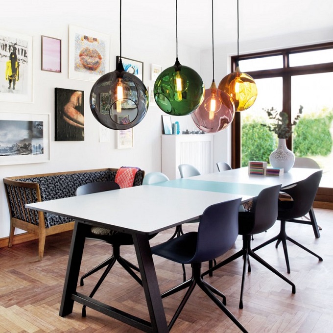 Glass Pendant Lamps Add Transparency to Modern Spaces