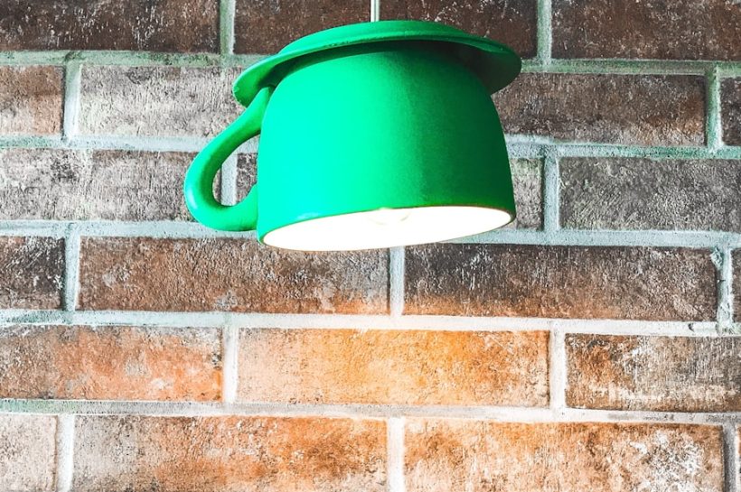 Photo "Industrial style cement material wall lamp"