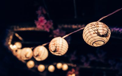 Photo bamboo lampshade