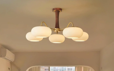 Elegant Lighting: French Persimmon Chandelier