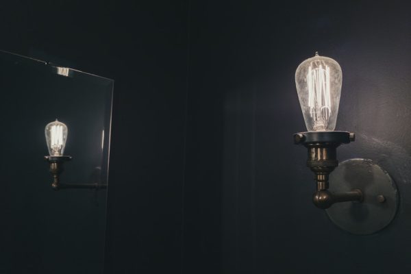 Photo plug in sconce