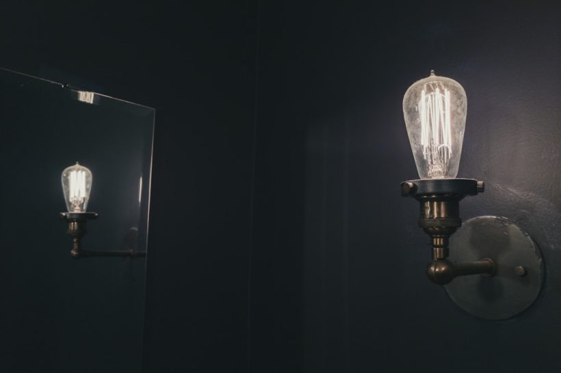 Photo plug in sconce